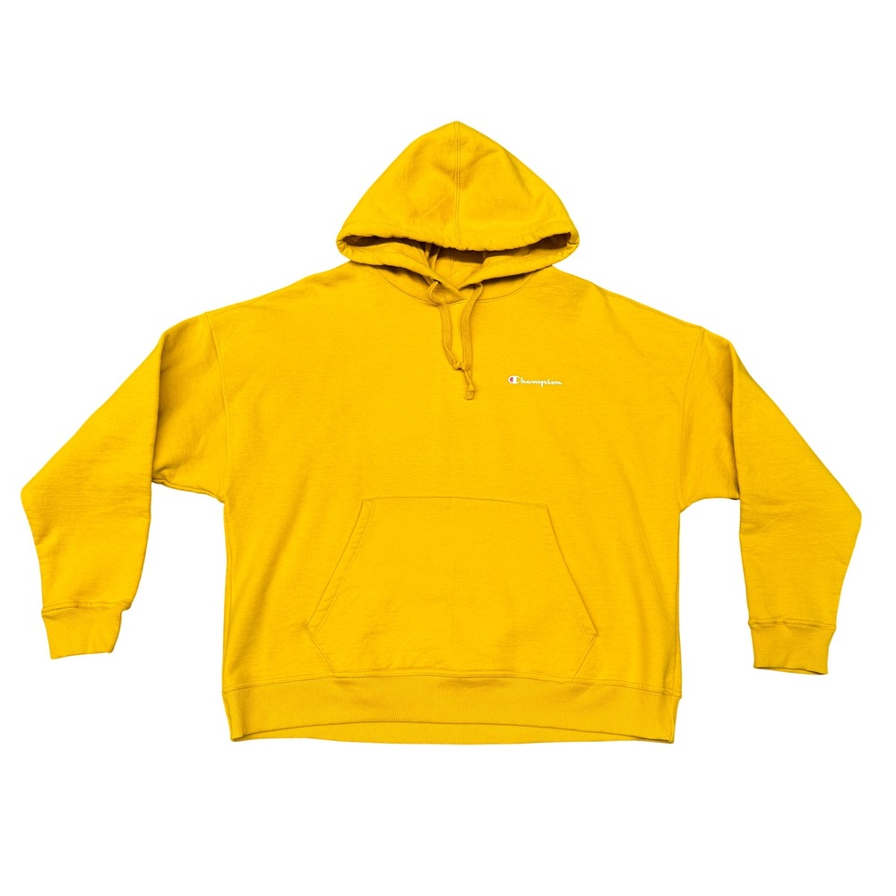 Size 2XL - Champion Powerblend Mustard Yellow Hoodie